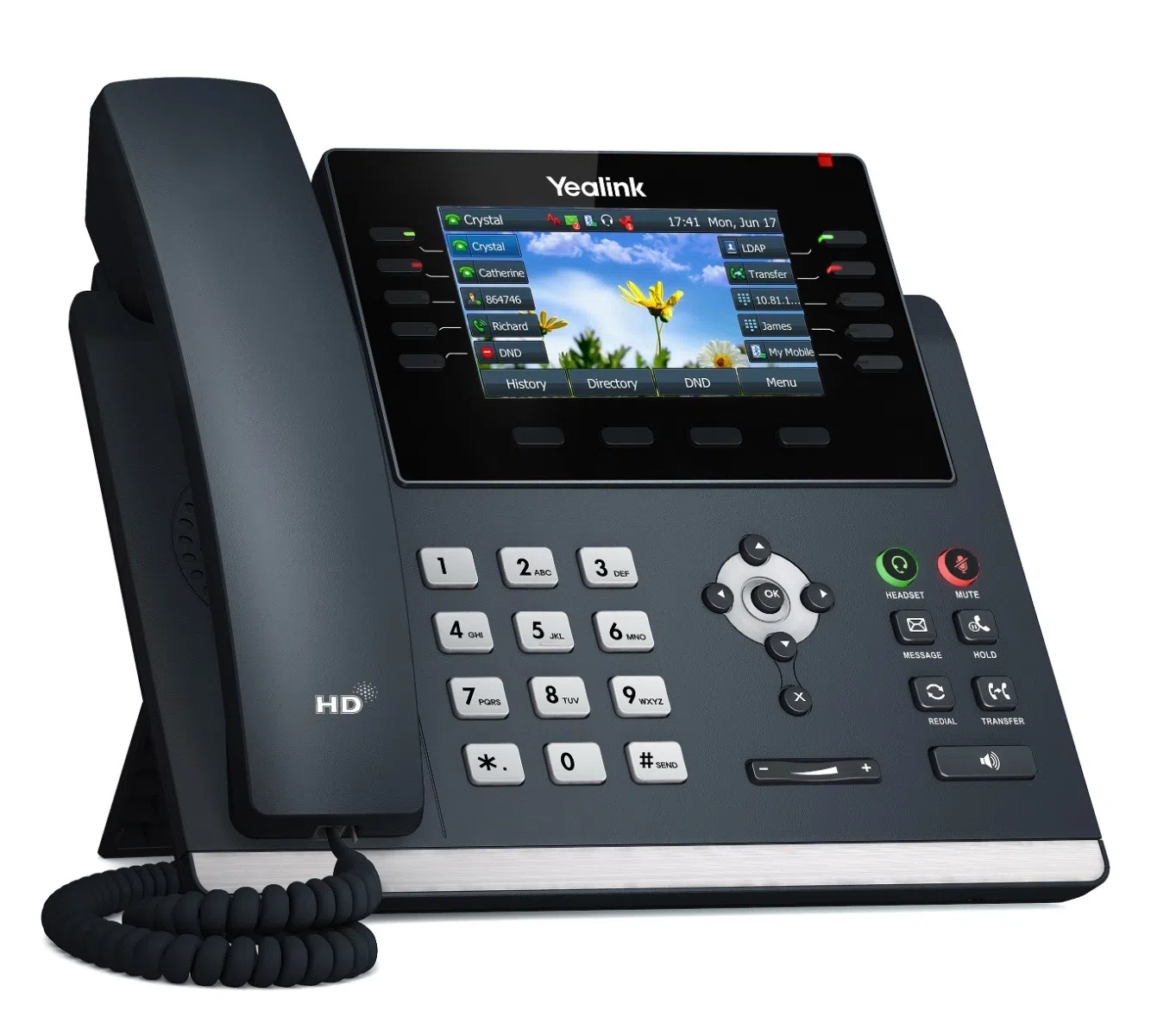Can the Yealink SIP-T46U IP phone be mounted on the wall?