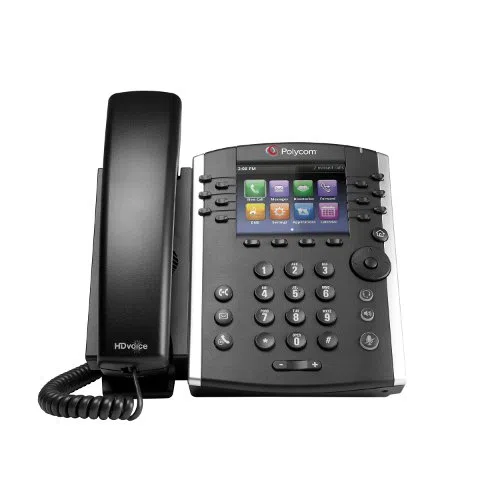 How do you set up a new voicemail recording on a Polycom VVX 411 PoE IP phone?