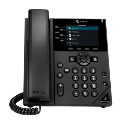 Can you provide the SKU for the product 'Polycom VVX 350 6-Line Mid-range Color IP Desktop Phone'?