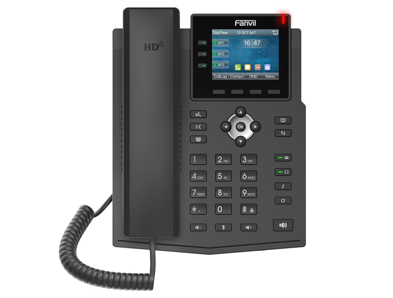 How big is the screen size of the Fanvil X3U Pro Entry-level Gigabit VoIP Phone?