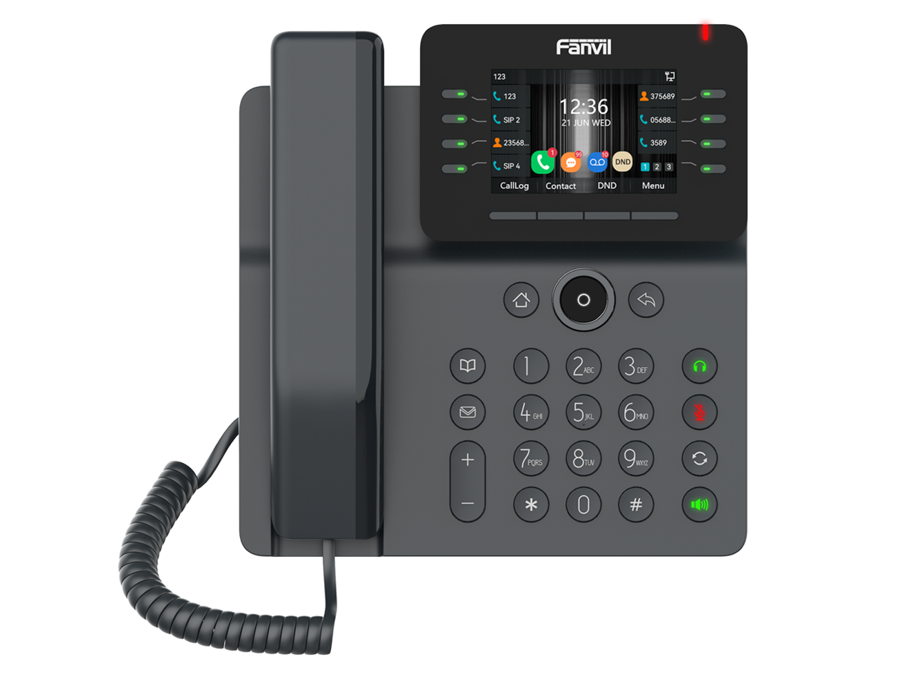 Is it possible to connect a wireless headset to the Fanvil V64 Enterprise Phone?
