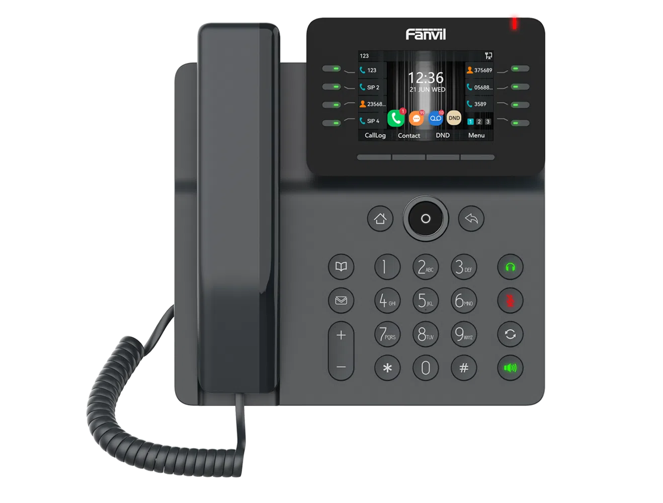 Is the Fanvil V64 Enterprise Phone equipped with Gigabit ports?