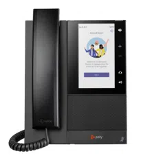 What design does the 82Z76AA Poly CCX 500 PoE Business Media Phone have?