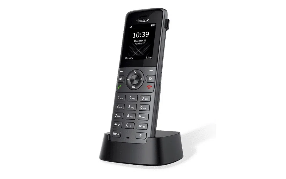 What is the design style of the handset?