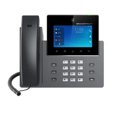 What are the conferencing capabilities of the phone?